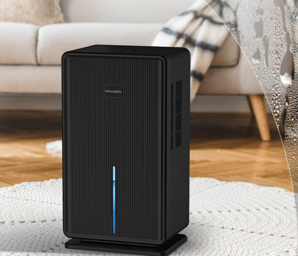 Déshumidificateur d’Air Électrique – Réservoir 3L, Mode Nuit Silencieux