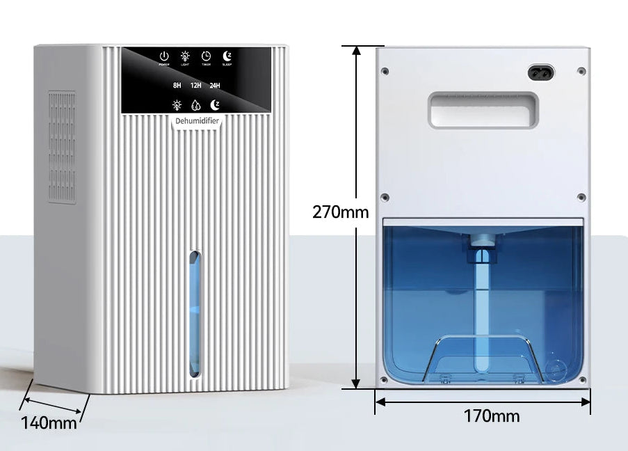 Déshumidificateur d’Air Compact – Anti-Humidité & Silencieux