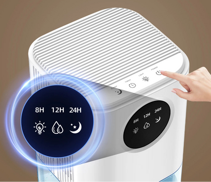 Déshumidificateur d’Air Portable – Réservoir 1.7L, Silencieux, Veilleuse LED – Chambre & Bureau